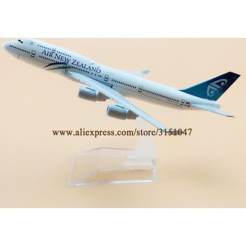 16cm Air New Zealand Boeing 747 B747-400 Airlines Plane Model Alloy Metal Diecast Model Airplane Aircraft Airways Gift