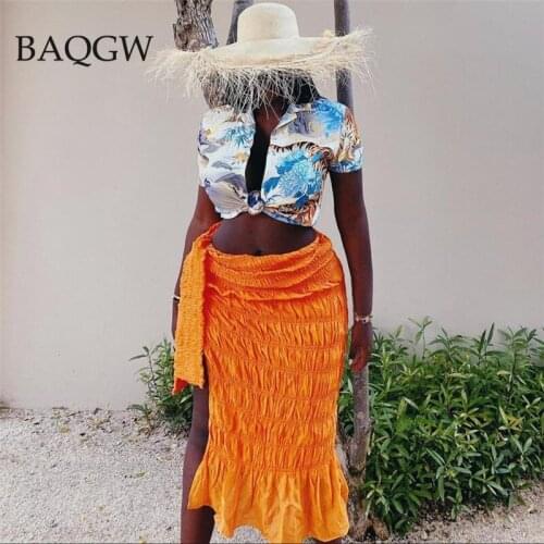 Fashion Pleated Woven Skirt for Women Harajuku Sexy Oversized Casual Clothing Irregular Shape Side Lace Female Party Club Outfit