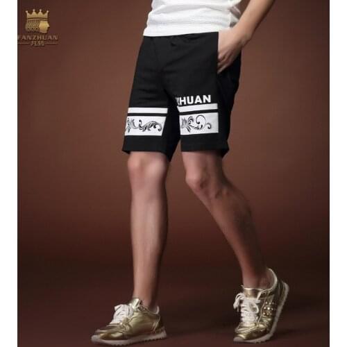 FanZhuan Free Shipping New fashion casual 2015 male Mens personality printed Summer Palace trousers shorts sportswear 15901