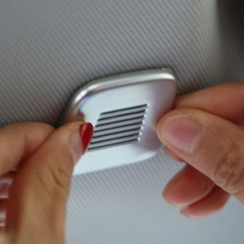 Color My Life 2Pcs/Set Car Roof Microphone Speaker Frame Cover Sticker Chrome Covers for Jeep New Compass 2017 2018 Accessories