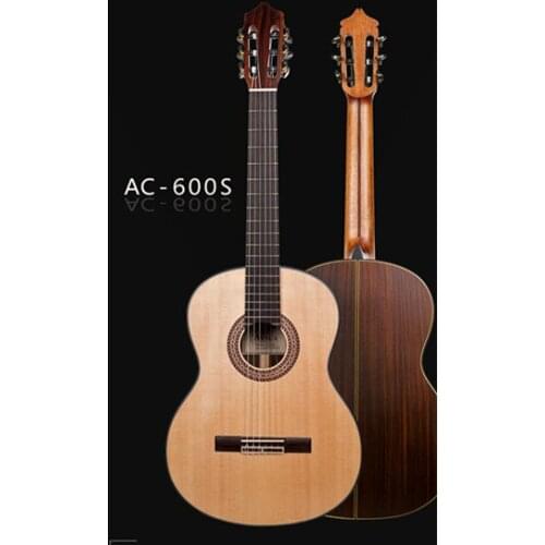 2019 New + Factory + Avila classical acoustic guitar AC-600 handmade nylon strings solid top classical acoustic guitar 39 inch