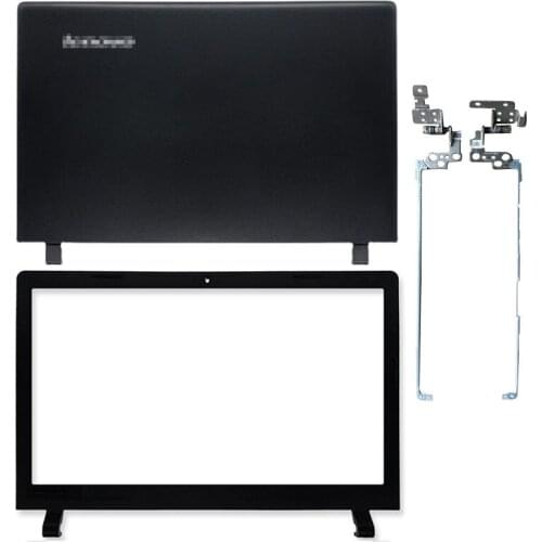 NEW For Lenovo ideapad 100-15 B50-10 100-15IBY Laptop LCD Back Cover Front Bezel LCD Hinges Repair Parts Black Grey Case A Cover