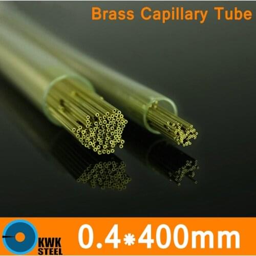 OD 0.4mm * 400mm Length Brass Capillary Pipe Small Diameter Tube of ASTM C28000 CuZn40 CZ109 C2800 H62 Electrode Material