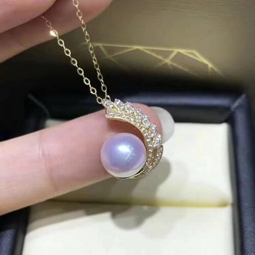 New Charm 925 Sterling Silver Pearl Pendant Mounts Pendant Findings and Component Jewelry Parts Fittings Women Accessories