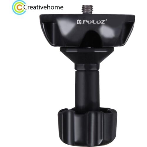 PULUZ 75mm Bowl Adapter Metal Half Ball Flat to tripod bowl Adapter with 1/4'' 3/8'' Screw For Fluid Head Tripod DSLR Rig Camera