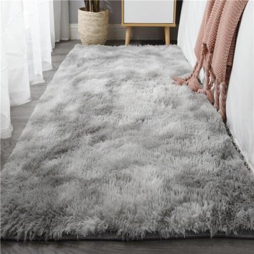 Fluffy Rectangle Velvet Floor Carpets Rug Living Room Area Mats Solid Long Plush Carpet Sheepskin Shaggy Rugs For Home Bedroom