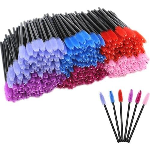 150Pcs Eyelash Brushes Makeup Brushes Disposable Mascara Wands Applicator Multi-colors Eye Lashes Cosmetic Brush Makeup Tools