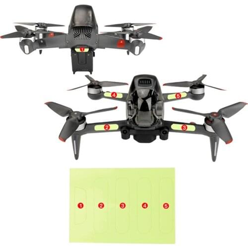Replacement Luminous Sticker Night Flight Sticker Fluorescent Stickers for DJI FPV Combo Drone Aircraft Accessories