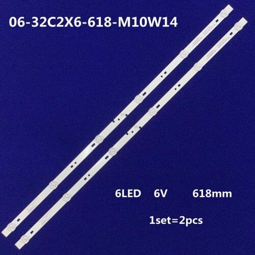 LED Backlight strip 6 lamp For Haier 32"TV LE32U3000 LE32A31n 06-32C2X6-618-M10W14-NEW ELEFW328 HK315LEDM-JH52H PLDED3273A-B