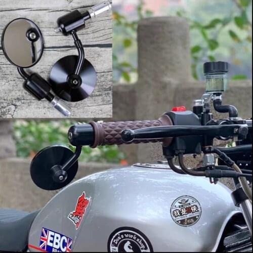 For Motorcycle Rearview Mirror E-Bike Mirror CNC Modified Cool Universal Hand Mirror Scooter Rearview Mirror