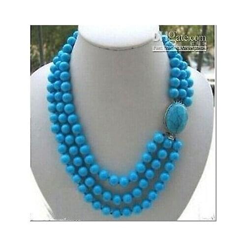 Women Gift word Love real Hot sale real>>>>>Natural round stone bead necklace for women jewelry