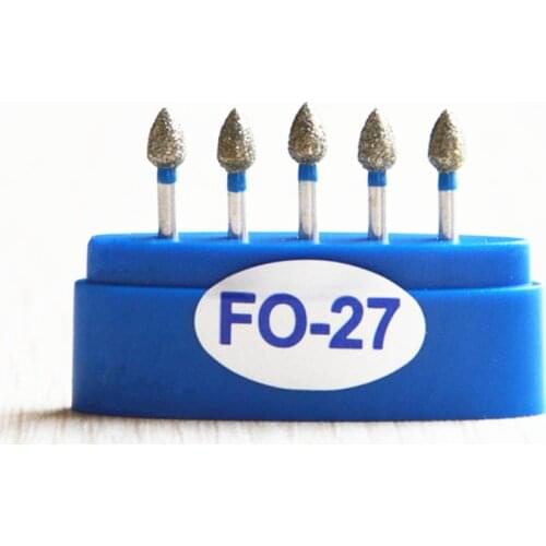 100pcs Dental Diamond burs FG bur FO-27 for high speed handpiece