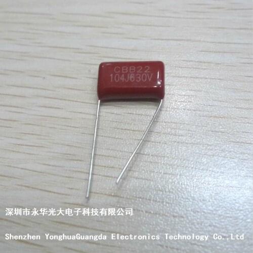 CBB22capacity 104J 630V,METALLIZED FILM CAPACITOR,Pitch 15MM