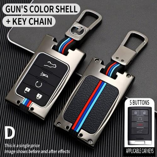 Car Key Cover Case For Chevrolet CTS ATS XTS SLS SRX XLS DTS STS Seville Escalade 3/4/5Button C7 Corvette Zinc alloy Cadillac