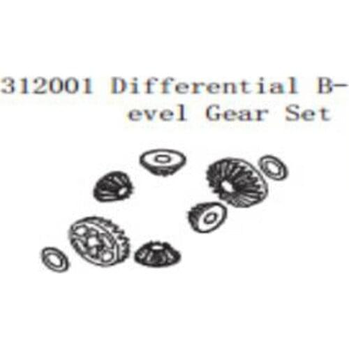 Differential bevel gear set for 1/5 scale FS racing/REELY RC car GAS PARTS