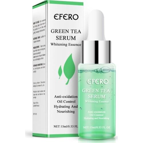 EFERO Green Tea Hyaluronic Acid Face Serum Collagen Anti-Aging Wrinkle Lift Firming Whitening Moisturizing Face Cream TSLM1