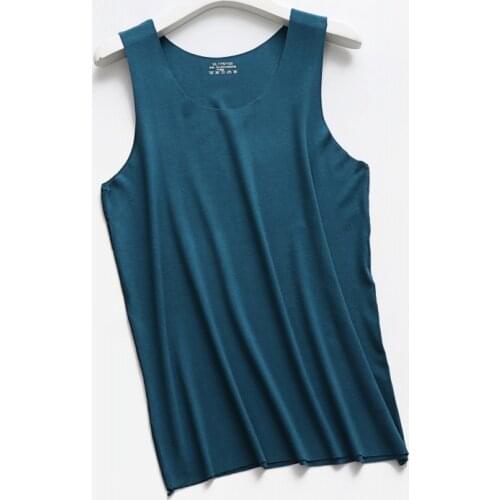 Summer Mens Seamless Modal Vest High Elastic Casual Wear Men Tank Tops