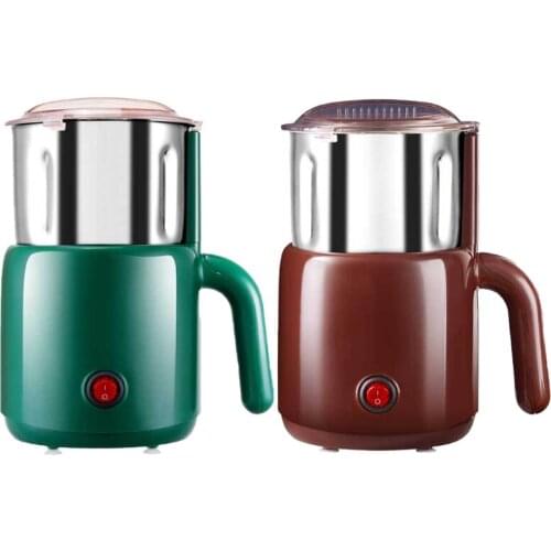 Multifunctional Auto Bean Grind Mill UK/US/EU Charge Plug Pure Copper Core for Beans Bay Leaf Dried Chili Maca Coffee 425B