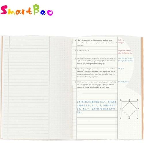 A4 Multifunction Notebook with Horizontal Line and Dot Matrix for Wrong Exercise Book Serial Number Content Annotation Legend