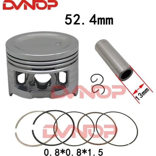 Motorcycle 52.4mm piston For ANF125 Innova WAVE BIZ 125 NF125 AFP125 BC125 NF AFP ANF 125 Top End Gasket Piston Ring