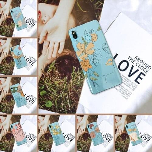 Soft For Huawei Nova 2i 2 Lite Plus 3 3I 3E 4 4E 5 Ultra thin Flower Girl Art Phone Cases For Huawei Nova Smart Lite 2017 Cover