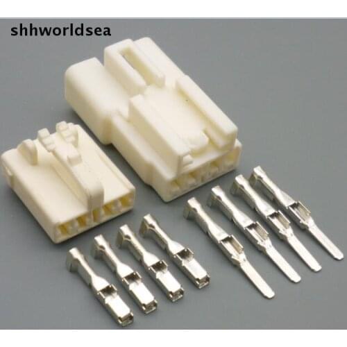 Shhworldsea 10/50/150sets 2.2mm 4 Way pin Auto Electrical Connector Kits Female & male socket plug terminal for Motorcycle Car