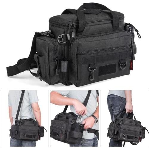 Waterproof Nylon Mountaineering Hunting Fishing Bag Unisex Outdoor Hiking Shoulder Bag Bicycle Riding Waist Bag
