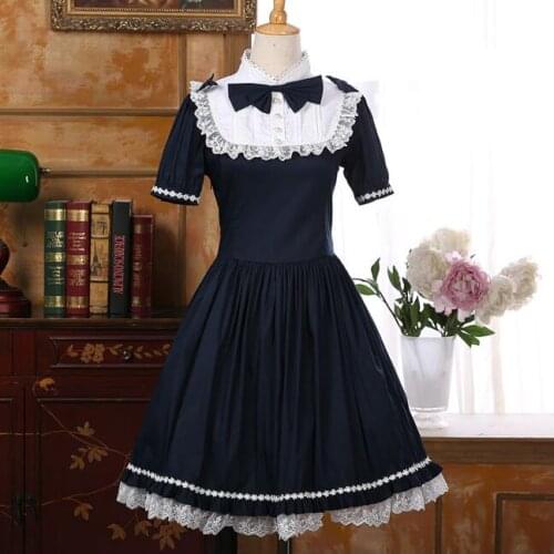 Lolita dress Summer Bow tie Maiden dresses Maid