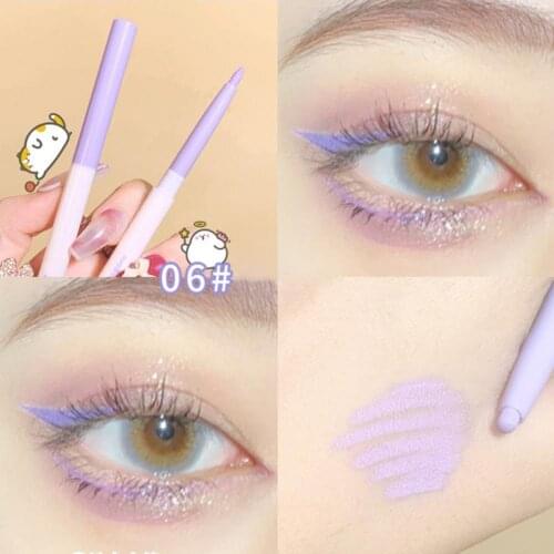 Eyeliner Glue Pen Long-lasting Multicolor Silky Waterproof Smooth Two-in-One Eyelash Glue Pen Makeup Tool