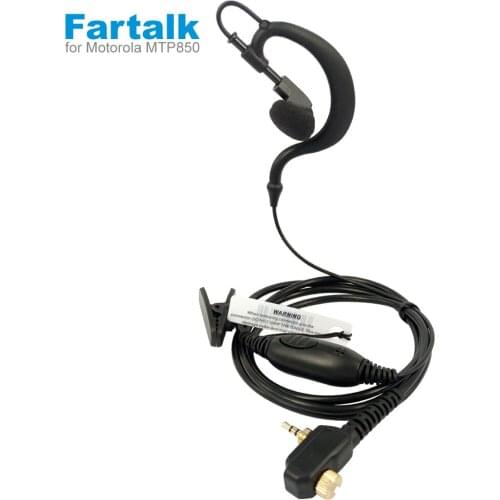 PTT Earpiece Headset Mic for Motorola MTP850 MTS850 MTH800 MTP850 MTH650 MTH600 Walkie Talkie Two Way Radio Accessories