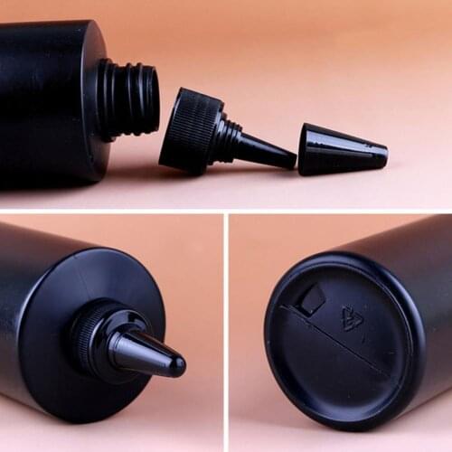 250ml/500ml Empty Plastic Soft Bottle Black HDPE Cylinder Pointed Caps Round Black/White/Transparent With Twist Top Top Cap A9I3