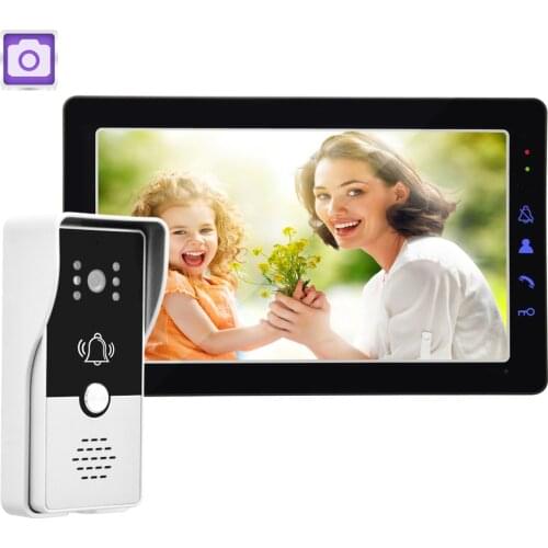 REDEAGLE 9 inch Home Video Door Phone Doorbell Recording intercom System IR Night Vision Camera