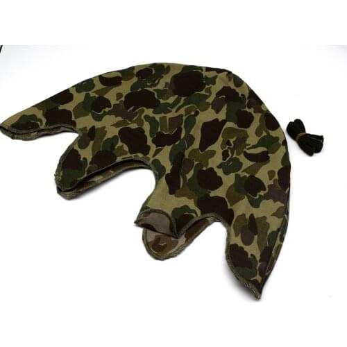 Military Reenactment Reversible WWII USMC M1 Pacific Camo Helmet cover+Cat Eyes