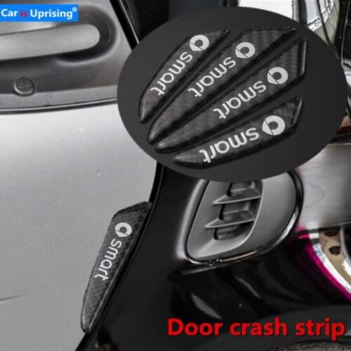 Rubber Car Sticker Door Edge Guards Trim Molding Protection Strip Scratch Protector For Smart 450 451 Smart 453 Fortwo Forfour