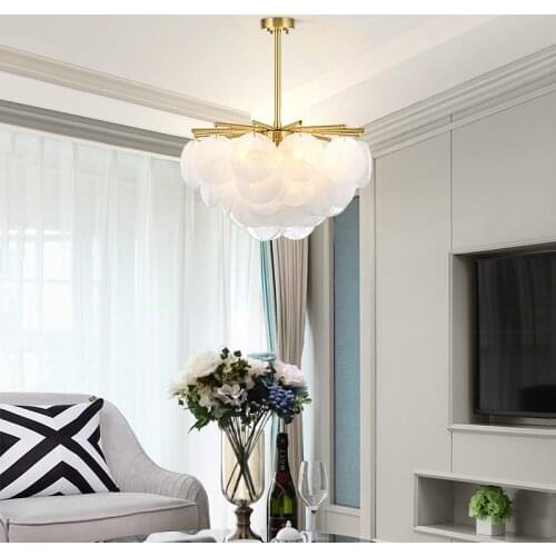 Post Modern Luxury Glass Chandelier Living Room Bedroom Home Decor Villa Dining Room Atmospheric Crystal Lamp Kitchen Fixtures