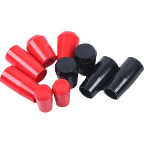 5PCS BLACK RED Bakelite Long Sleeve Knob M6/M8/M10/M12/M16 Thread Machine Tool Replacement Bakelite Hand Sleeve Lever Knob