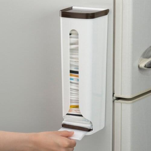 TT Kitchen Storage Rack Plastic Bag Storage Rack Punch-Free Magnet Rack Refrigerator Side-Mounted Wall-Mounted Storage Rack