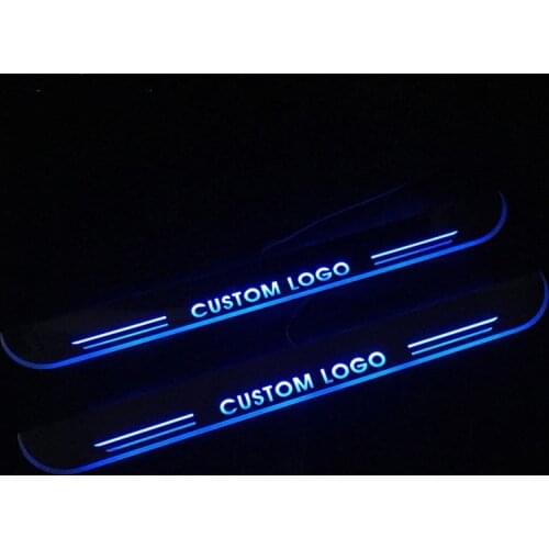 Welcome Pedal Lights for Hyundai Kona 2017 2018 2019 Pedal Car Door Sill Pathway Lamps Led Thresholds Scuff Plates Auto Led Ford