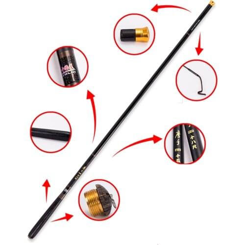 New 3.6-5.4m High Carbon Material Super Hard Carp Fishing Rod Telescopic Taiwan Fishing Rod fishing pole For big carp Fishing