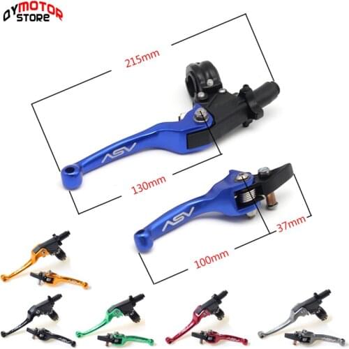 Universal Motocross Pit Dirt Bike CNC Aluminium ASV Brake Clutch Levers Handle For Honda Triumph Yamaha Suzuki Benelli Ducati