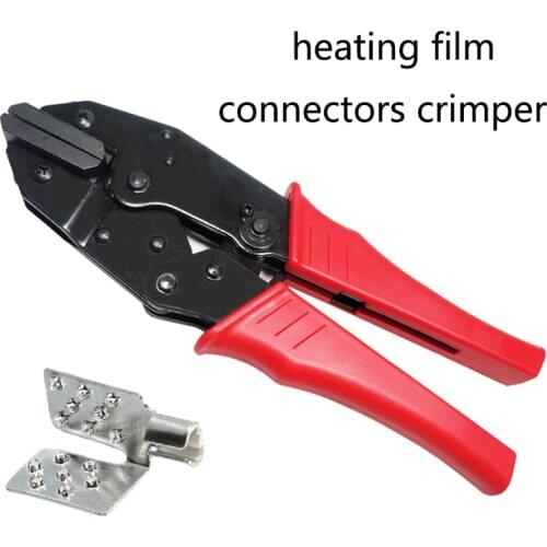 High quality Hand Crimping Tool for non-insulated heating film connectors with flat jaws crimp tool Wholesale