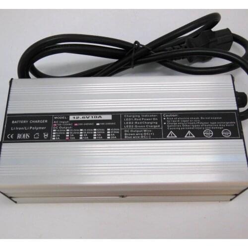 High quality Aluminum 12V(12.6V) 10Amp Li-ion/LiPoly Battery Charger E-bike charger for 3S Li-ion batteries