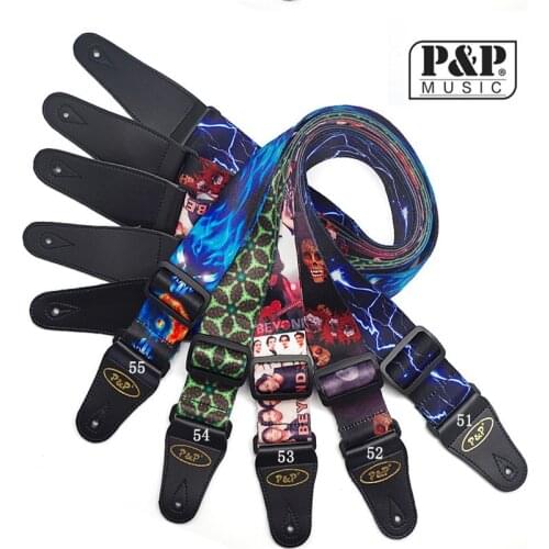 1pcs P&P Dacron guitar strap adjustable length for bass acoustic electric guitar shoulder strap guitar accessories parts