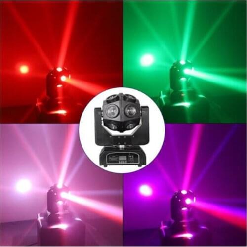 12*10W RGBW Bars Flash Stage Lighting KTV Flash 12 Mini moving Head lights LED Sound Controlled Colorful Rotary Light