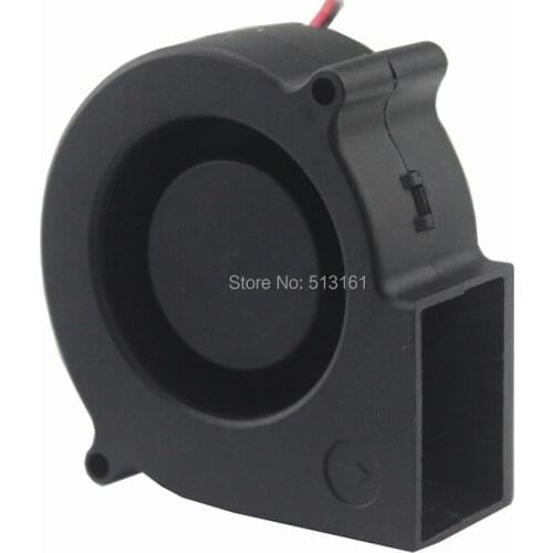 50Pcs Gdstime 75MM x 30mm Centrifugal Fan Air Blower 24V 2Pin Ball Bearing for PC Computer Case Cooling