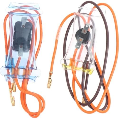 AC 250V 10A -7 Celsius Bimetal Refrigerator Defroster Thermostat Round Metal Fridges Defroster Thermostat