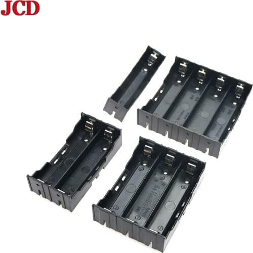 JCD 18650 Power Bank Cases 1X 2X 3X 4X 18650 ABS Battery Holder Storage Box Case 1 2 3 4 Slot Batteries Container With Hard Pin