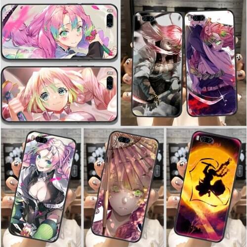 Demon Slayer Kanroji Mitsuri Phone Case For Xiaomi Mi Note 8 9 10 11 9T 10T A3 Lite Pro Ultra black pretty coque tpu hoesjes