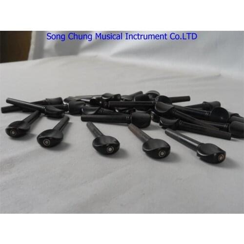 Violin part,25sets (100pcs) violin pegs 3/4,great&natural Ebony wood