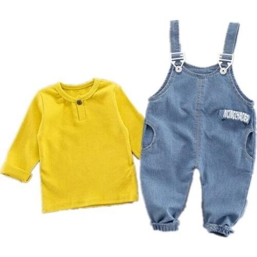 Children Cotton Clothes Spring Autumn Baby Boy Girl O-Neck T Shirt Letter Pants 2Pcs/sets Infant Kids Fashion Toddler Tracksuits